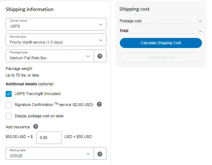 Paypal Shipping Labels Insurance